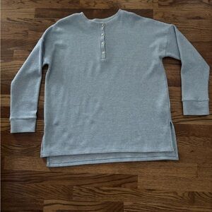 Light Blue Henley Sweater- Worn once